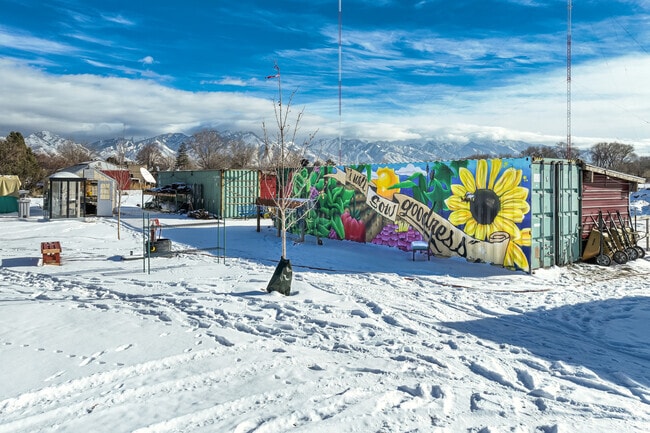 Roots Charter High School has many portable structures.