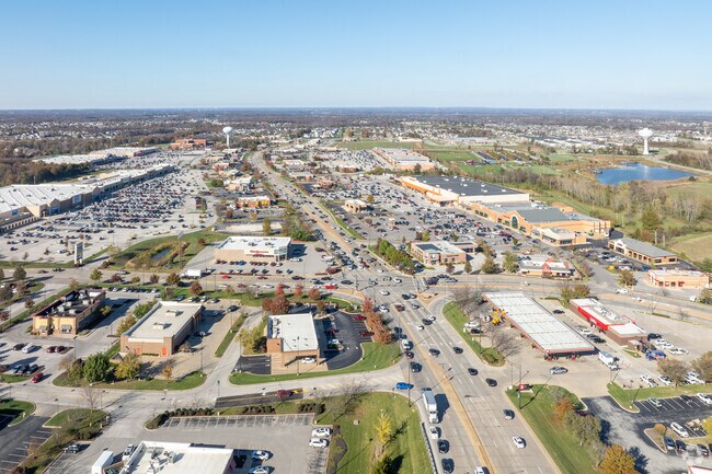 The bustling commercial hub of Wentzville houses the big box stores and chain restaurants.