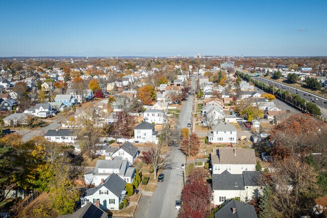 Explore the beauty of Eden Park, RI, from a whole new angle with this aerial view.
