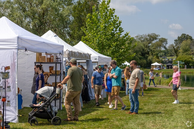 Residents of Green enjoy an afternoon at Boettler Park for Art-A-Palooza.