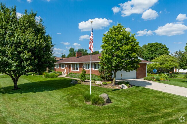 Brentwood Park has well maintained homes and lawns throughout the community.