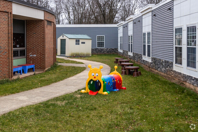 The FDR School has multiple play areas for youngsters.