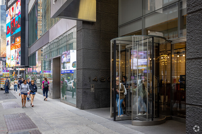 Think Global School is around the corner from Times Square.