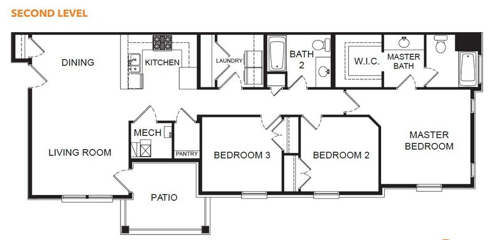 condo a second level floorplan
