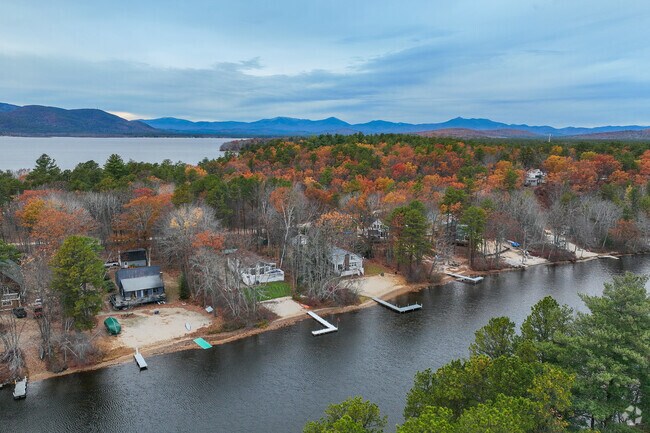 Rows of desirable waterfront homes line Ossipee Lake.