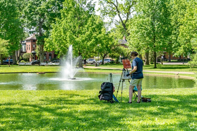 Schiller Park is located in German Village, Columbus, Ohio.