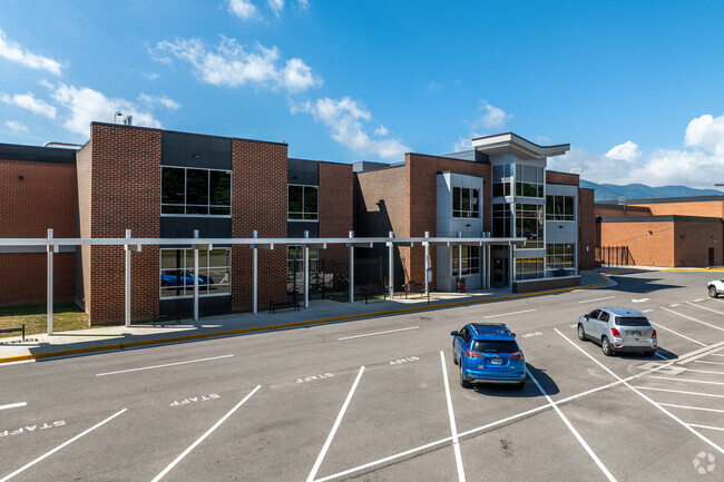 The administration building at Cave Spring High School.