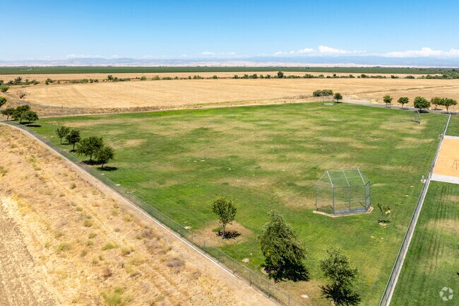 There is a sports field at Ronald Reagan Elementary School in Chowchilla.