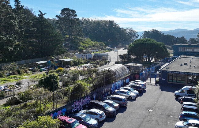 Jordan (June) School For Equity has a beautiful garden on campus.