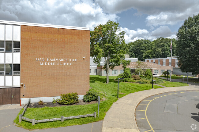 Dag Hammarskjold Middle School is located at 106 Pond Hill Road in Wallingford, CT.