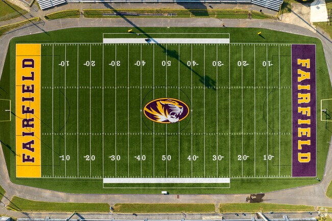 Friday night lights are always exciting at Fairfield High School near Belview Hieghts.