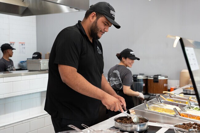 Bibibop is located at 7616 Blake St, Liberty Township, OH 45069.