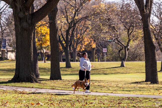 The Oak Leaf Trail runs through McCarty Park which is just east of the Brosen Manor neighborhood.