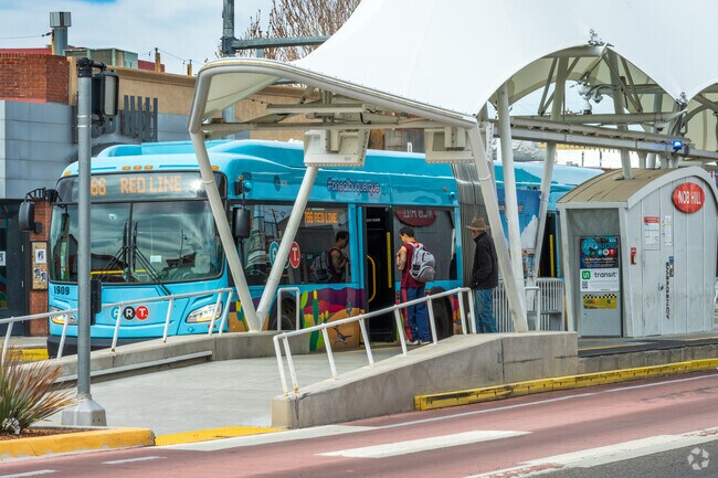 RapidRide buses run along Central Avenue on South Los Altos’ edge.