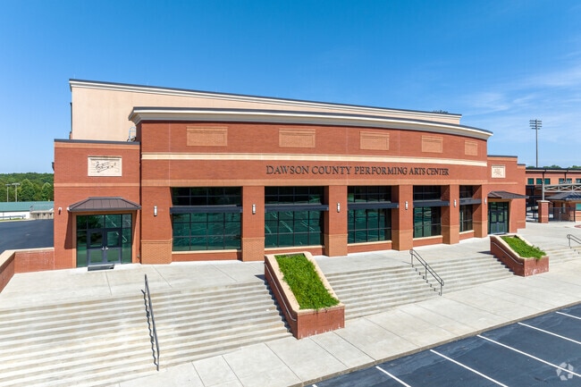 The Dawson County Performing Arts Center can seat about 1000, located at the high school.