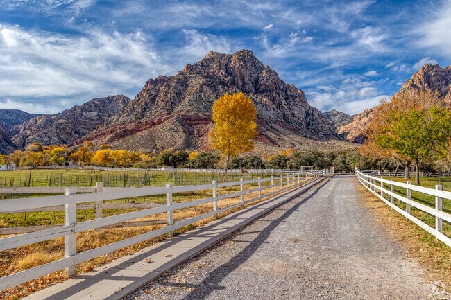 Spring Mountain Ranch State Park sits just beyond Summerlin South's city limits showcasing scenery and farmland of the Old West.