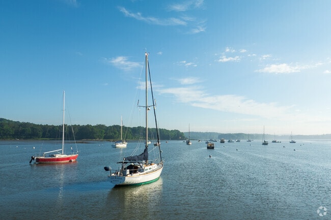 Boats often crowd Freeport docks from spring to fall.