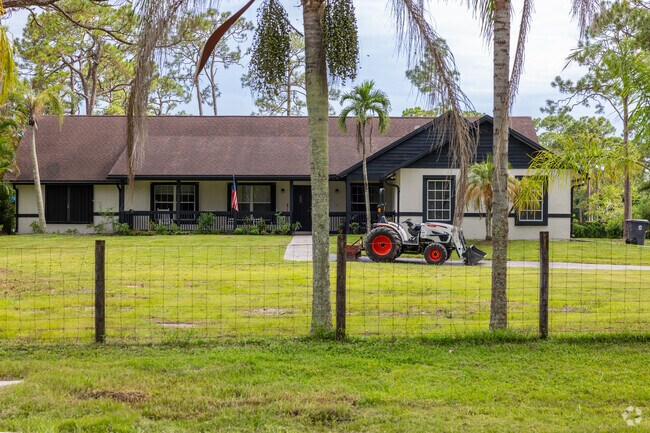 Agriculture is a dominant industry in The Acreage neighborhood.