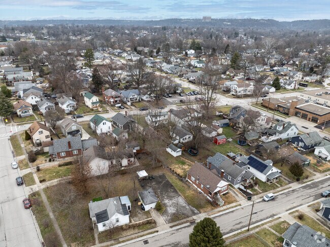 An overhead view of a Fairfax residential area.