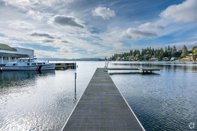 Swim from the dock at the beautiful Clyde Beach Park.