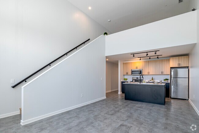 1BR, 1.5BA - 922SF - Living Room