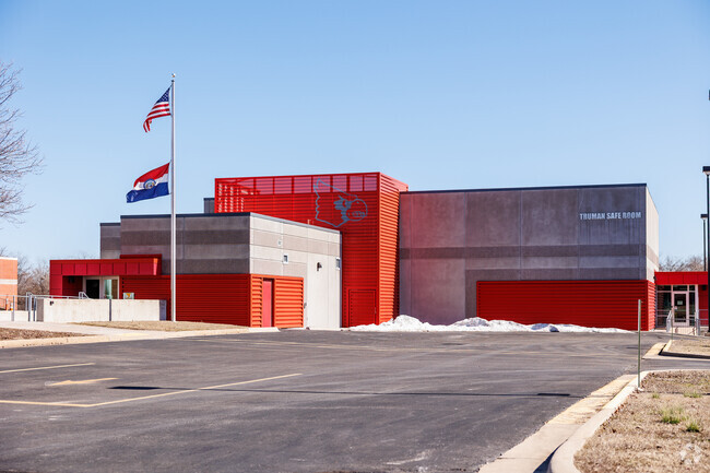 The Truman Elementary School campus includes a FEMA storm shelter and gymnasium.
