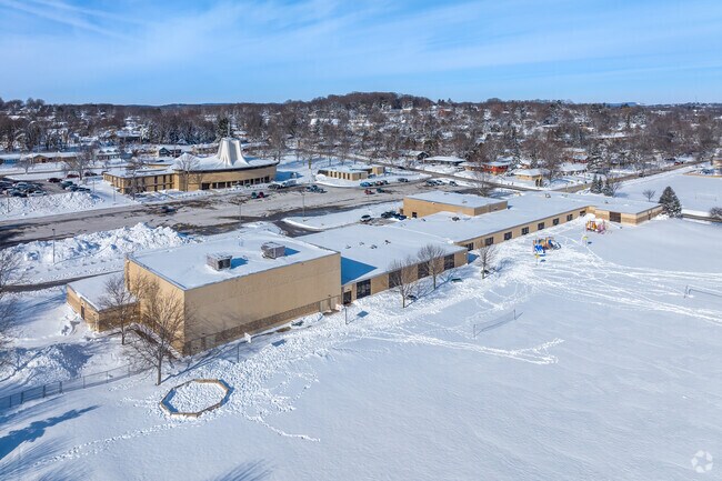 A view of of St. Frances Cabrini School in West Bend.