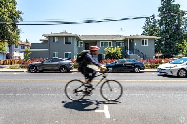 Discover various multi-family buildings scattered around Downtown Menlo Park.