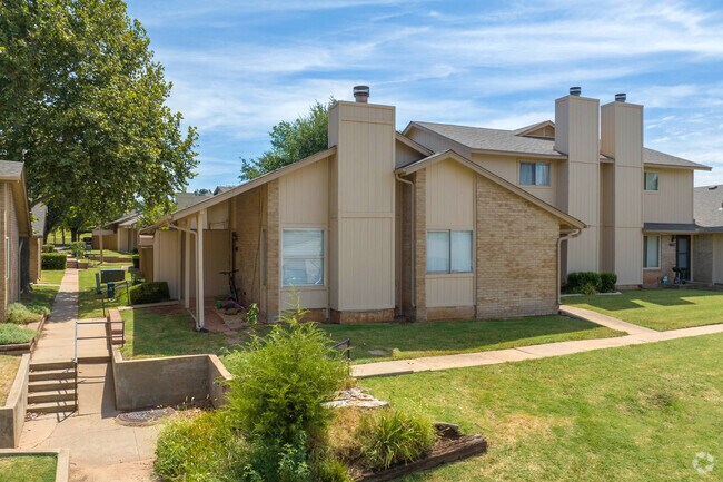 Many of Hefner Villages townhomes were built in the 1980's.