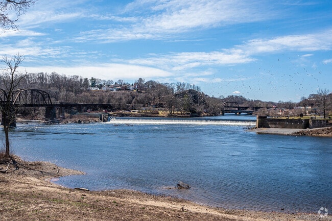 The Delaware River offers scenic views from Phillipsburg.