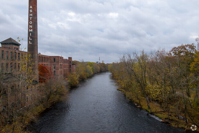 Enjoy the view of Blackstone River.