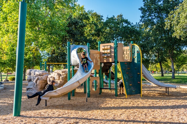 The playground at Robert Brookins Park is a lot of fun for kids in Oak Knoll.