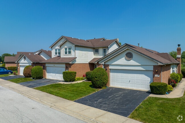 Newer townhomes with two-car garages are available in Park Forest, many under $150K.