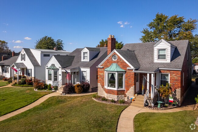 Early 19th century and houses of varying architectural styles in Clifton Heights.