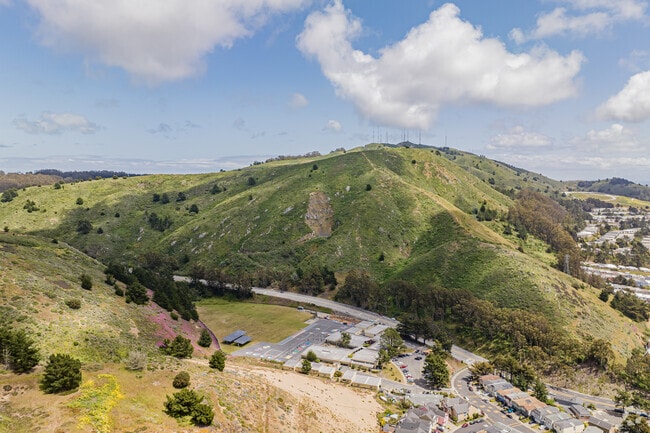 San Bruno Mountain State Park runs along the east border of the Hillside neighborhood.