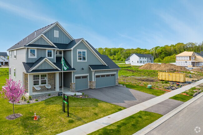 A model home in the Big Sky Estates development on the southern edge of Savage.