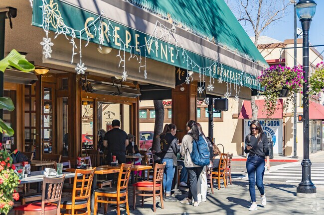 Crepevine serves sweet & savory crepes, plus classic American bites.