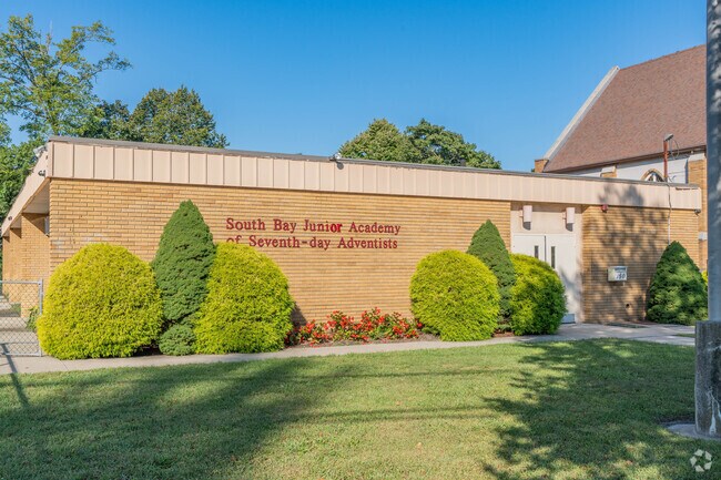 Side view of South Bay Junior Academy in Babylon.