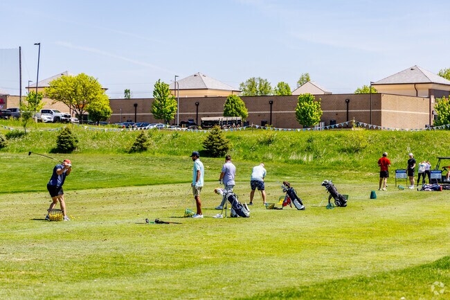Get in a few practice swings before your round at Tiburon Golf Club in Triburon.