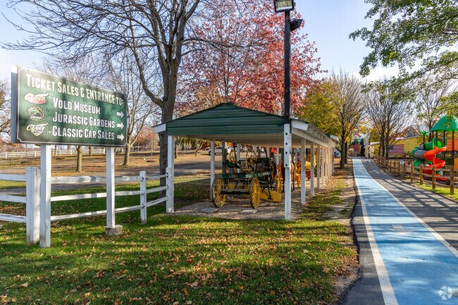 Volo Museum near Remington Trails features vintage cars, kid rides and arcade games.