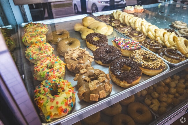 Sugar Rush Donut Company serves fresh donuts near Irvington.