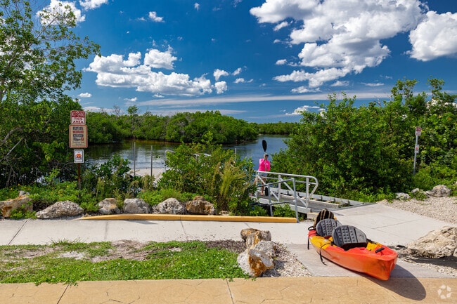Sirenia Vista Park has a kayak launch into the Great Calusa Blueway.