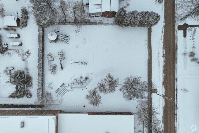 Tenth Street El School has a fun playground for students to enjoy at recess.
