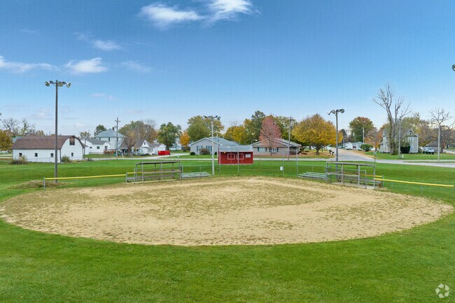 A look at the baseball fields at Orion Middle School.