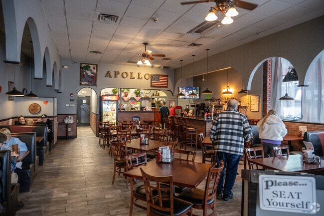 Apollo 1 Restaurant is open for lunch and dinner in Palmer.