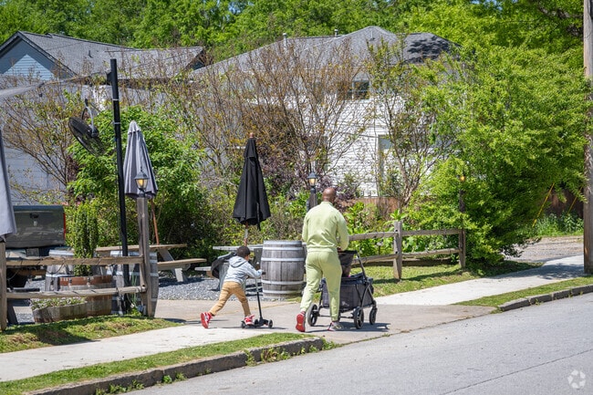 There are plenty of sidewalks and walking trails for all to enjoy in Chosewood Park.