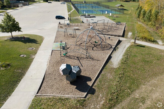 There is a playground at Riverside Junior High School in Fishers, Indiana.