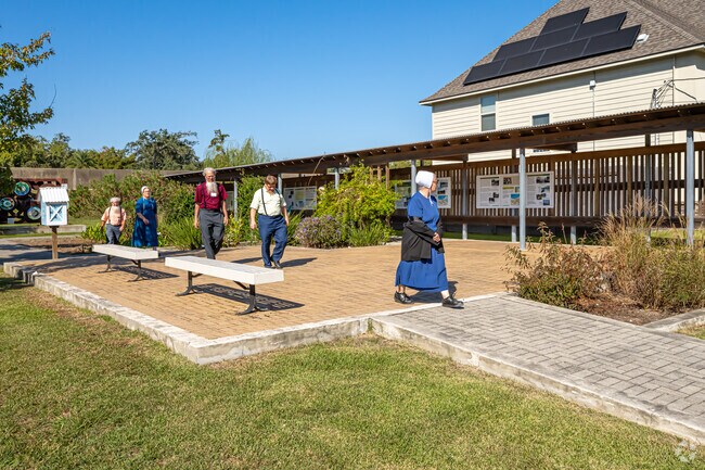 The Levee Exhibit Hall and Garden near Saint Anthony is a popular tourist attraction.