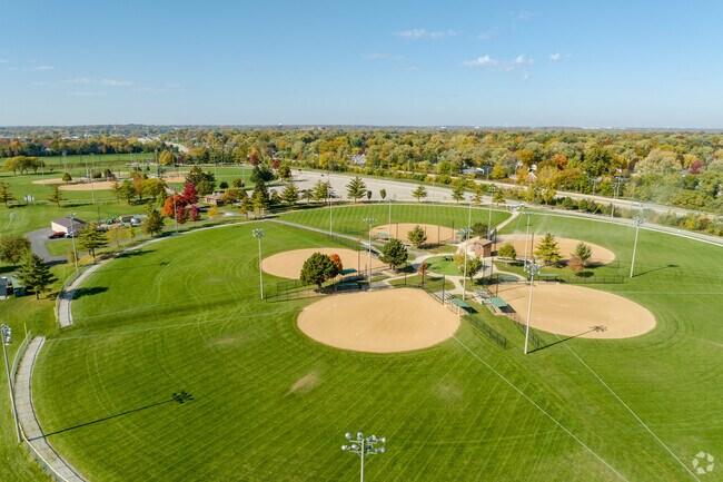The Elgin Sports Complex features eight different baseball fields.