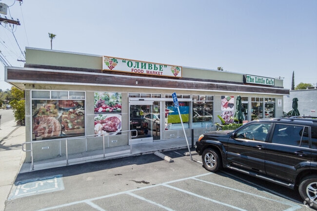 Olive Food Market is located off of Ventura Blvd in Tarzana.